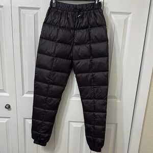 Down Puffer Joggers